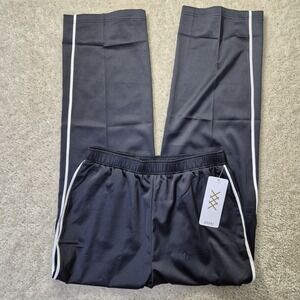 Rhone Womens Freestyle Tracksuit Pant Small Black Stripe Athleisure Gym Comfort